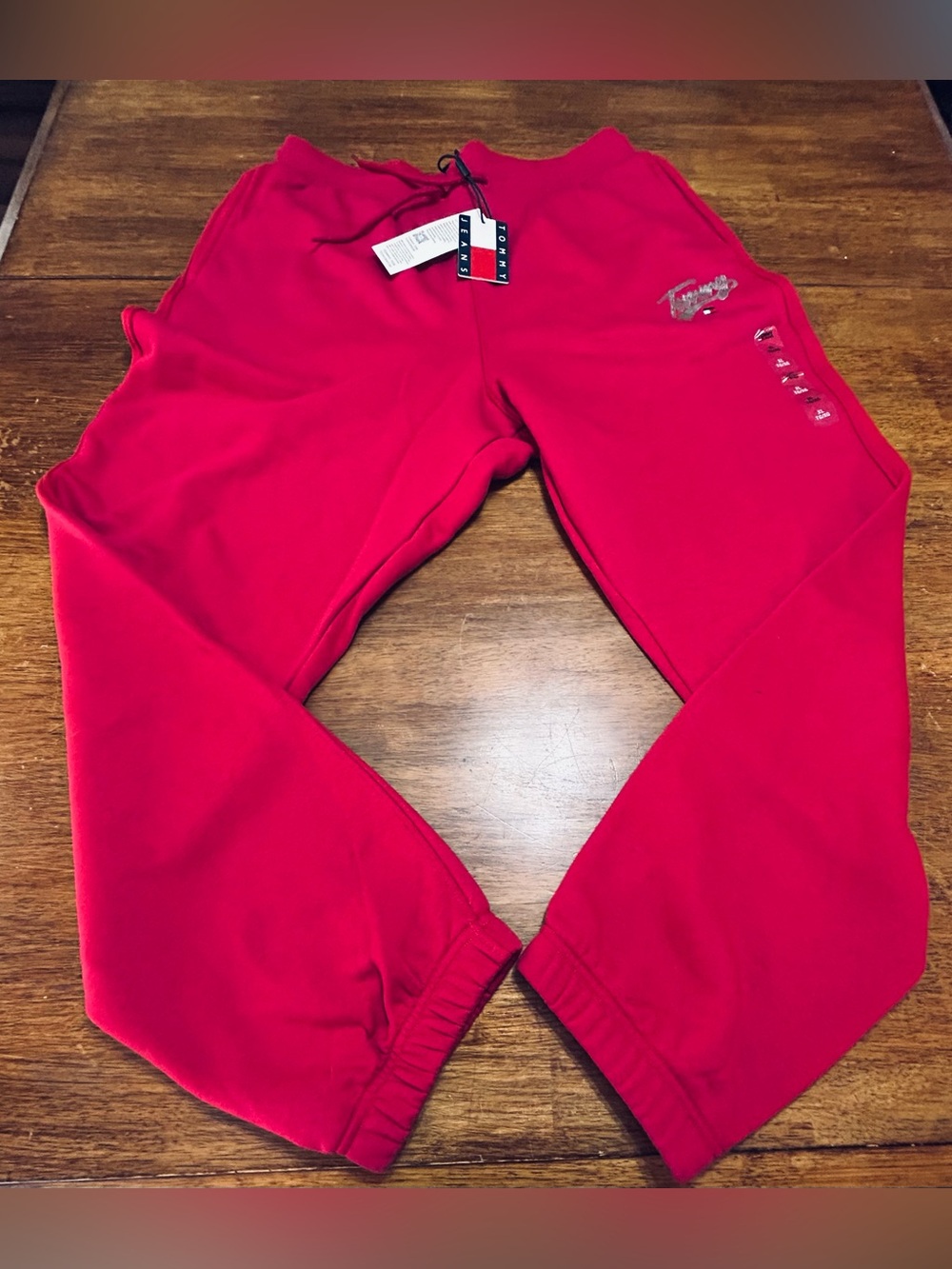 Tommy Hilfiger Hot Pink Track Joggers with Logo Detail